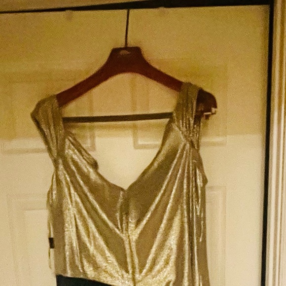 Lauren Ralph Lauren JUMPSUIT IN BLACK/ GOLD - Picture 7 of 7